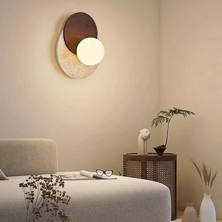 Wabi Sabi Style Lunar Eclipse Wall Light