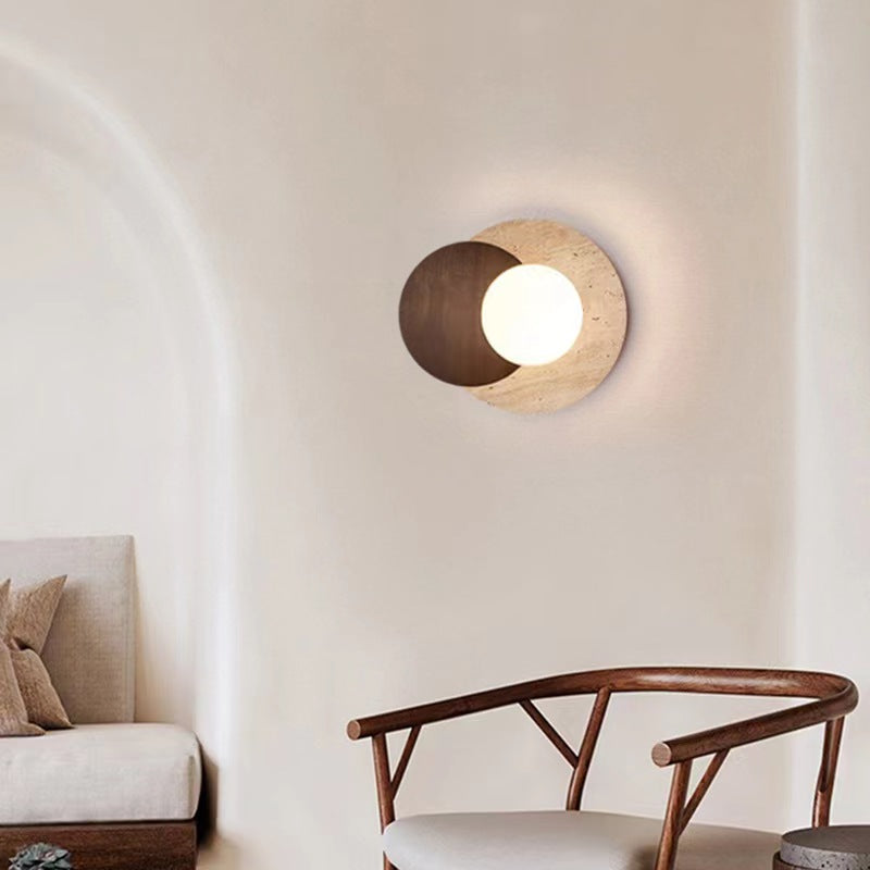 Wabi Sabi Style Lunar Eclipse Wall Light