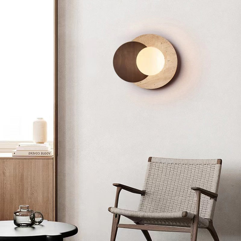 Wabi Sabi Style Lunar Eclipse Wall Light