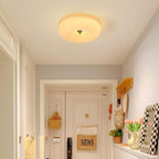 Modern Bauhaus Pudding LED Round Glass Ceiling Light