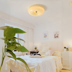 Modern Bauhaus Pudding LED Round Glass Ceiling Light