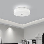 Vintage Bauhaus Cream Round Ceiling Light