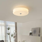 Vintage Bauhaus Cream Round Ceiling Light