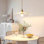 Modern Lotus Glass Pendant Light