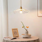 Modern Lotus Glass Pendant Light