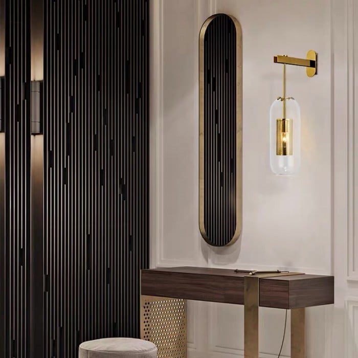 Nordic Modern Glass Industrial Style Wall Light