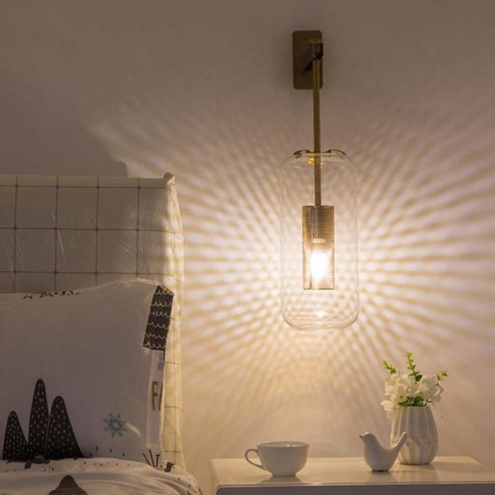Nordic Modern Glass Industrial Style Wall Light