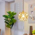 Modern Flower Petal Glass Pendant Light
