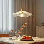 Modern Lotus Glass Pendant Light