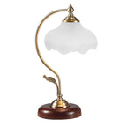 Antique Classic Glass Flower Table Lamp